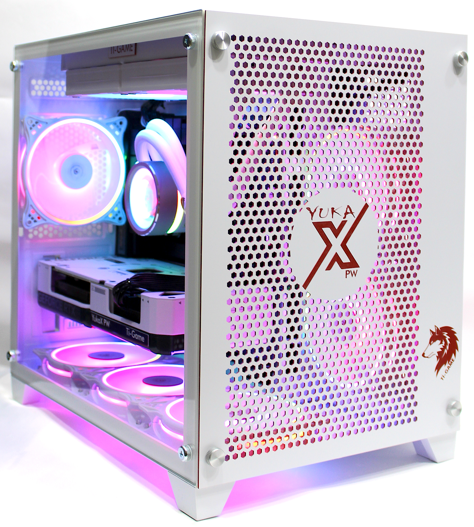 Tİ-GAME YUKA X PW WHITE İ7-13700KF 32GB DDR5 ( 1x32GB DDR5 5600MHZ ) 1TB M.2 SSD (2100-1500MB/S)  RTX 4070 12GB 192BIT GDDR6X W11P 750W SIVI SOĞUTMA 2.5 GIGABIT ETHERNET MESH PRO GAMING PC